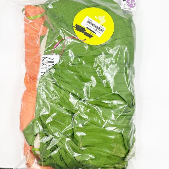 Alden Adair Samantha Maxi Sun Dress Rainbow Ombre Orange Green XS XSmall NEW - Picture 5 of 5